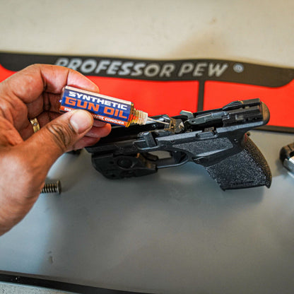 Professor Pew Gun Oil Combo Kit - 2 oz Bottle & .5 oz Needle Oiler of Gun Lube