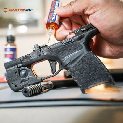 Professor Pew Gun Oil Combo Kit - 2 oz Bottle & .5 oz Needle Oiler of Gun Lube