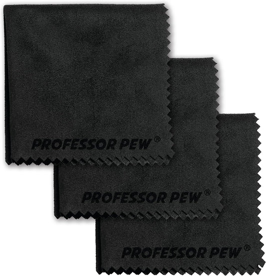 Professor Pew Microfiber Gun Cloth - 3 Pack - 12"x12"