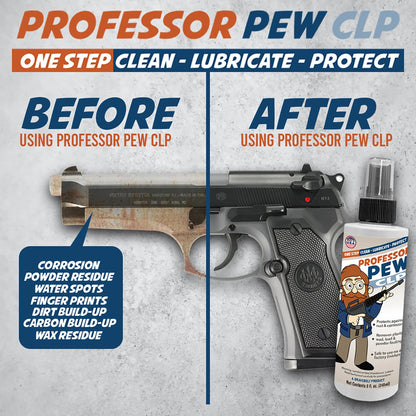 Professor Pew CLP Cleaner for Guns - 8 oz Bottle